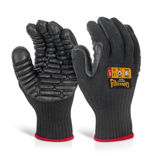 Beeswift Glovezilla Anti Vibration Gloves Black