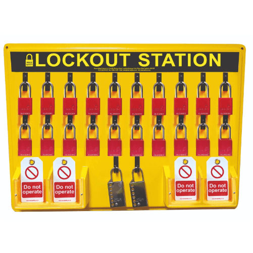 20 Padlock Lockout Station