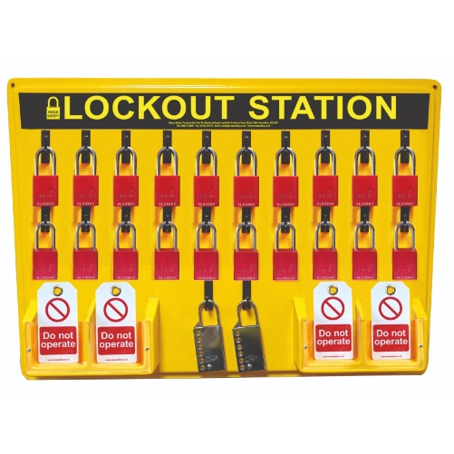 20 Padlock Lockout Station