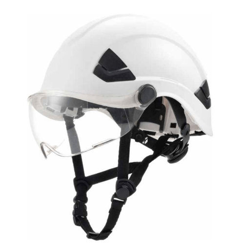 PRYME-ONE LINESMAN HELMET WITH ENHANCED ANTI-FOG GOGGLES